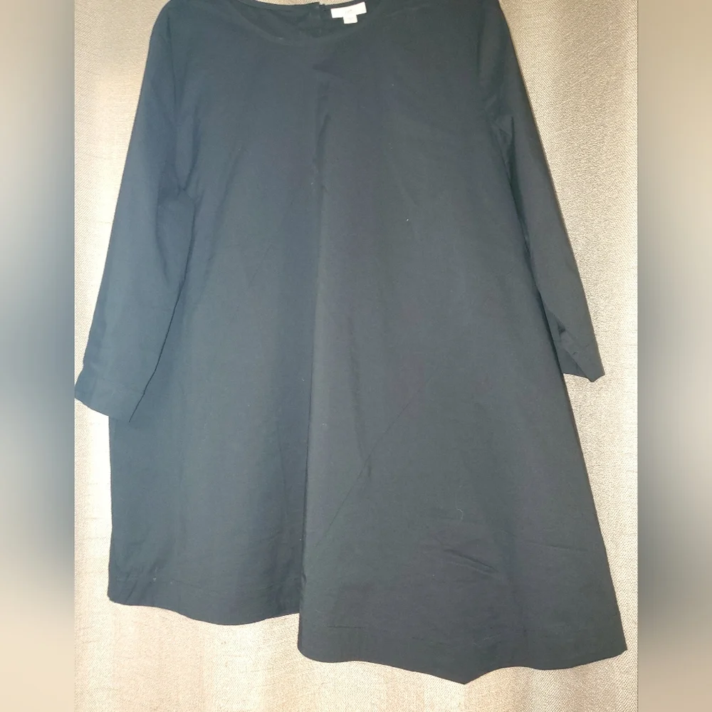 J Jill Lagenlook Asymmetric Tunic Top Blouse WMs 3 Button Back 3/4 Sleeve SZ XL - Picture 3 of 7